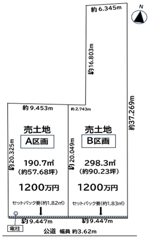 各務原市鵜沼古市場町4丁目145番1、145番2